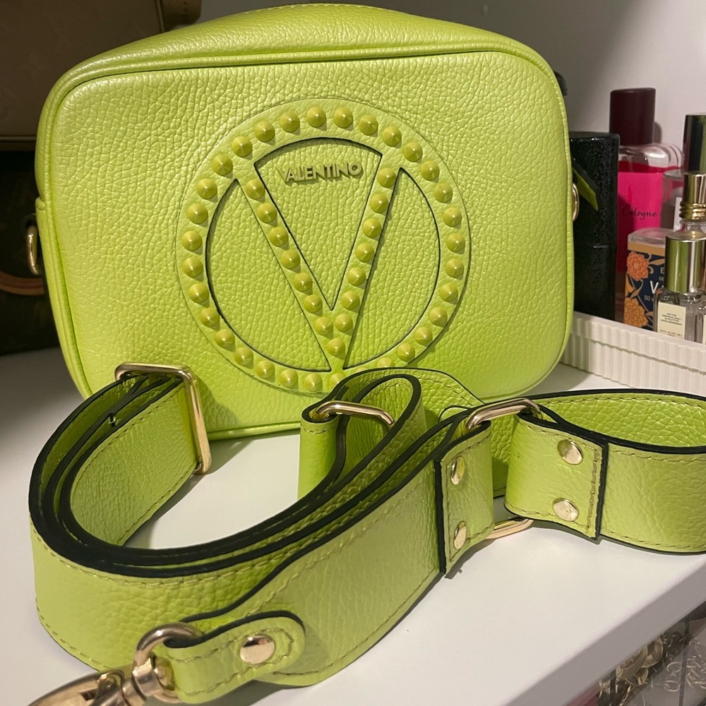 Mario Valentino Lime Green Crossbody Bag